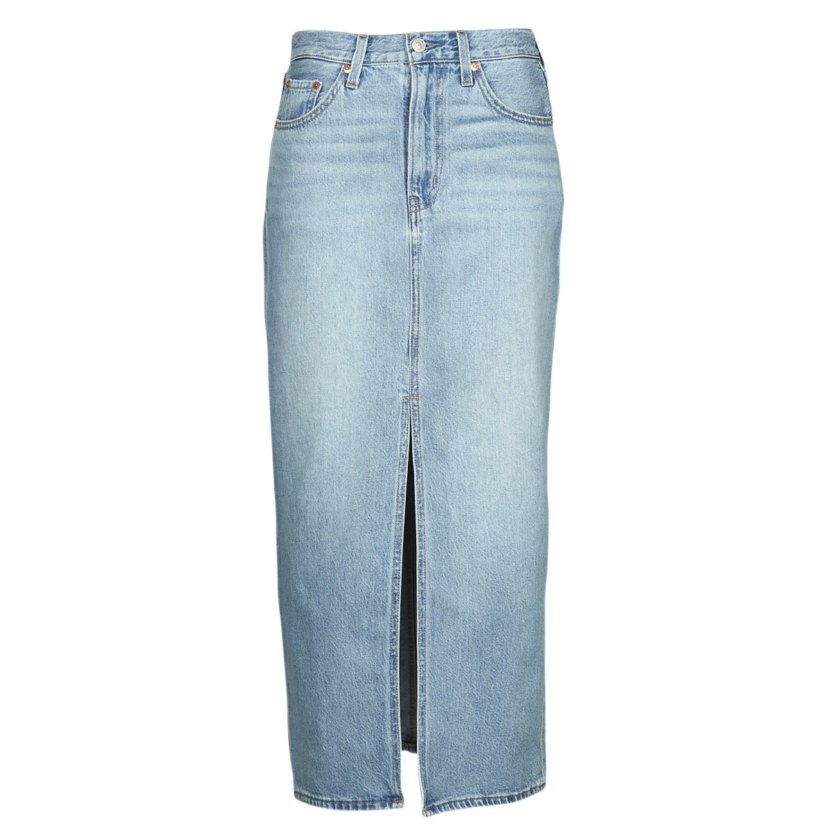 Gonna Donna Levis  SLIT FRONT SKIRT  Blu