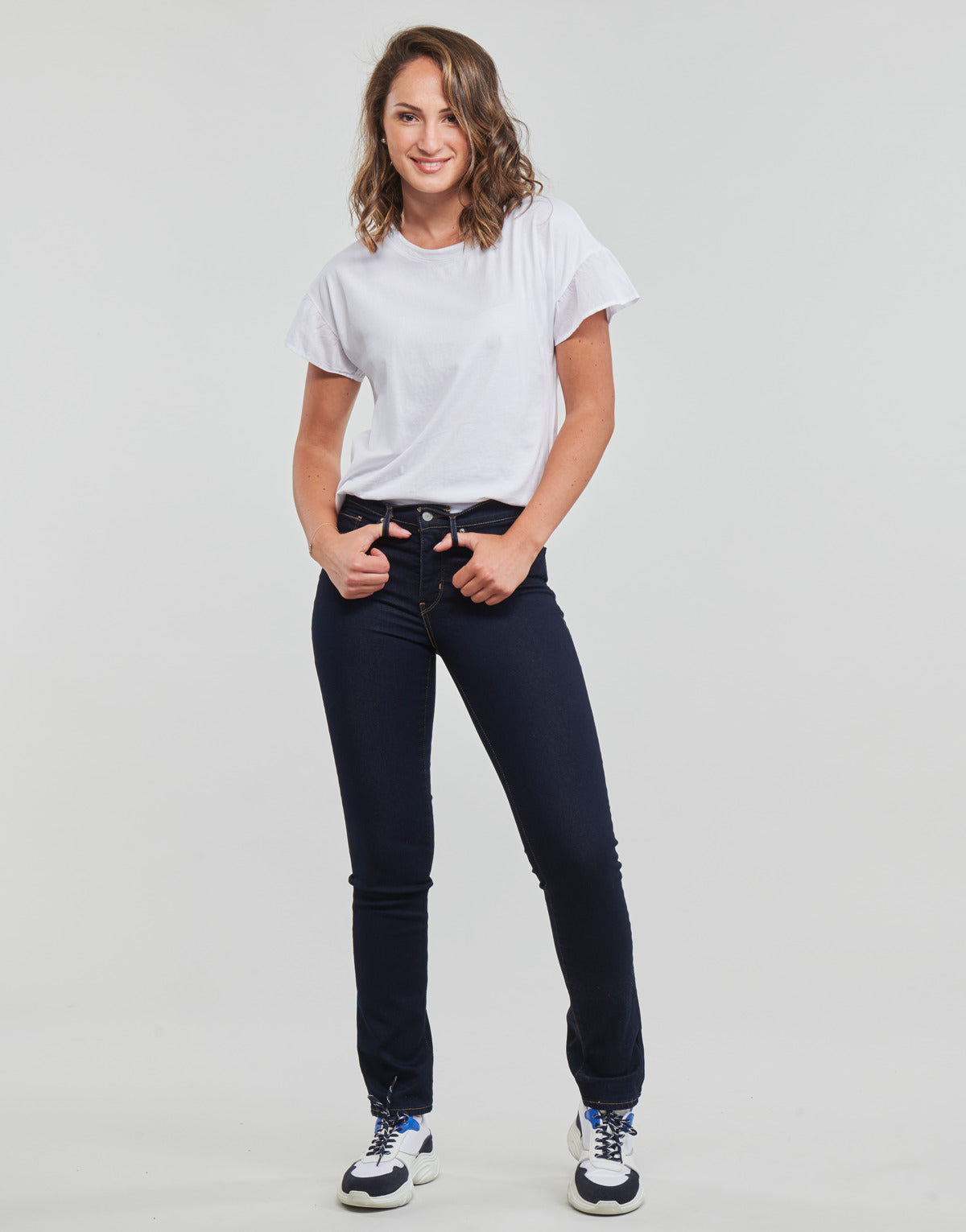 Jeans Donna Levis 314 SHAPING STRAIGHT Marine