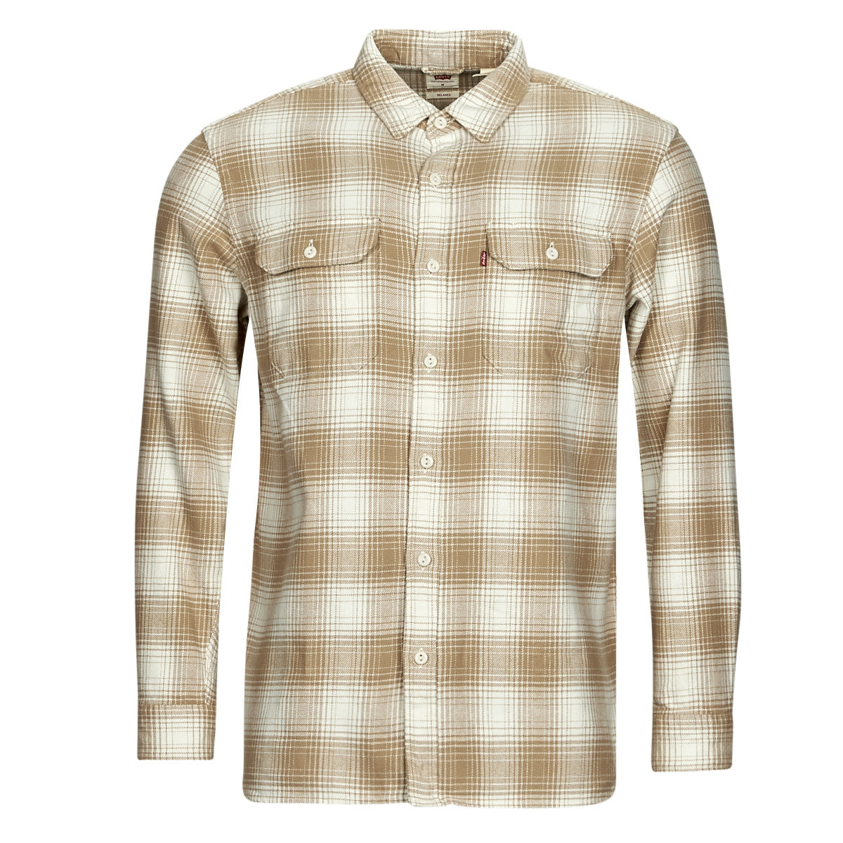 Camicia a maniche lunghe Uomo Levis  JACKSON WORKER  Beige