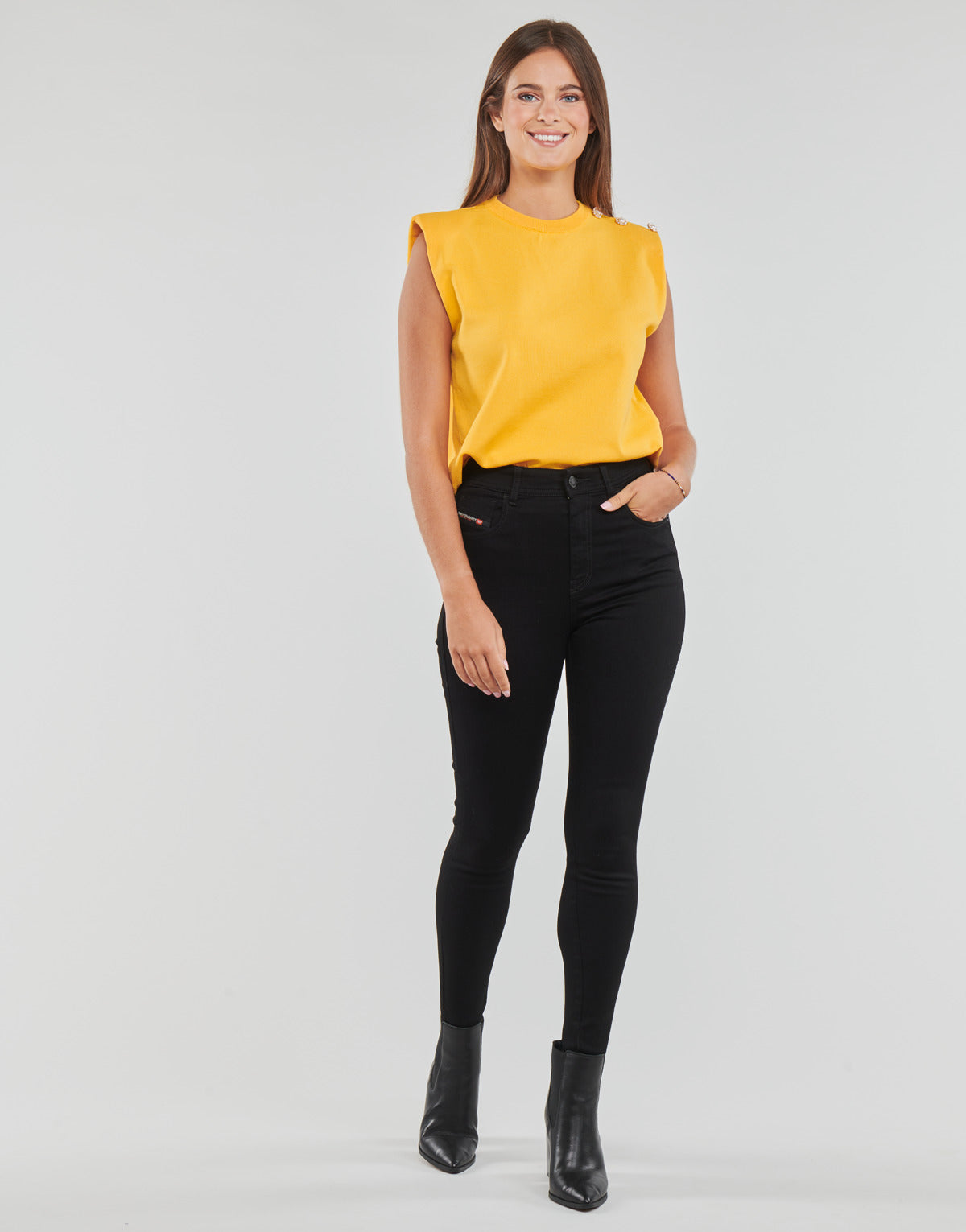 Jeans skynny Donna Diesel 1984 SLANDY-HIGH Nero