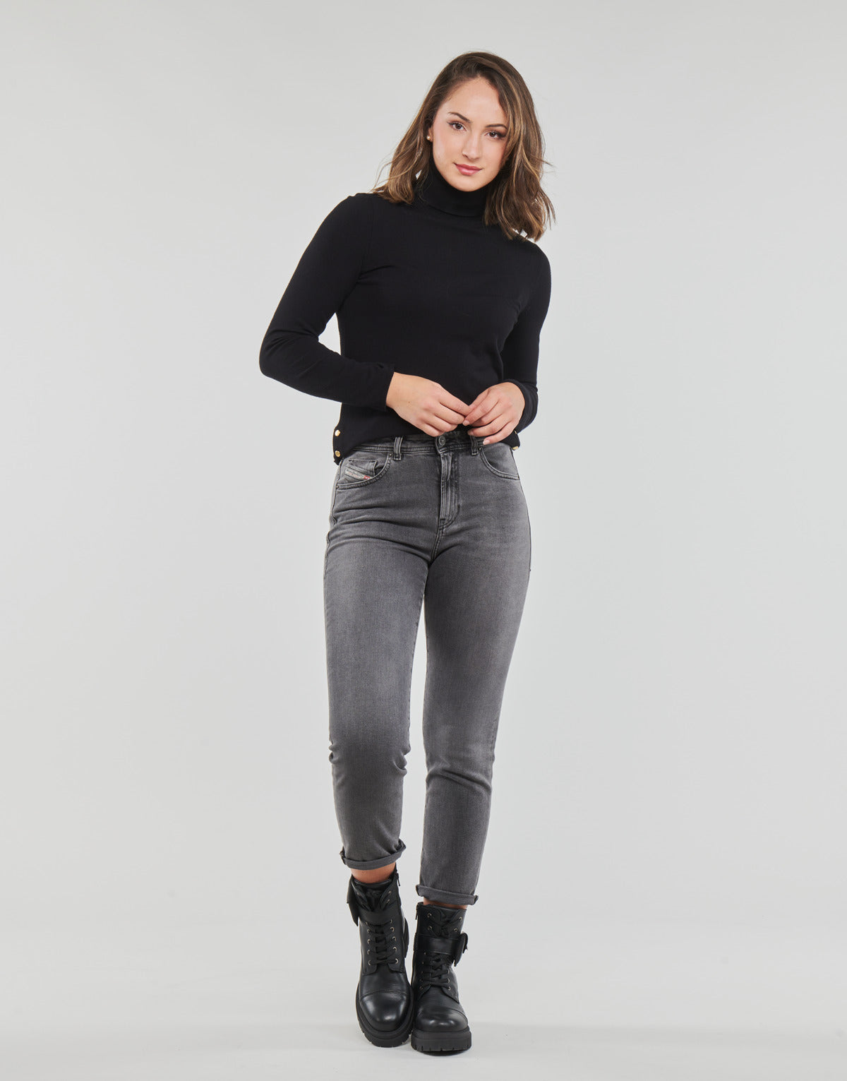Jeans Tapered Donna Diesel 2004 Grigio