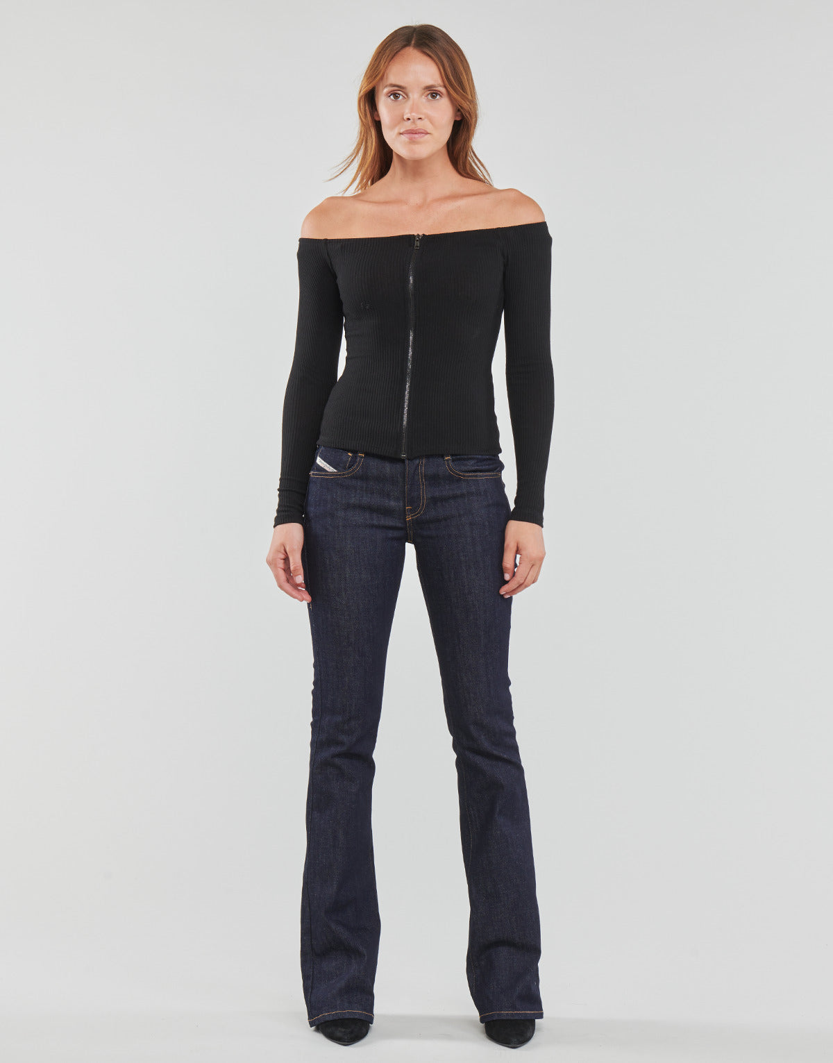 Jeans Bootcut Donna Diesel 1969 D-EBBEY Blu