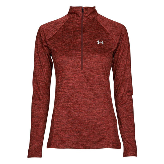 T-shirts a maniche lunghe Donna Under Armour Tech 1/2 Zip - Twist Marrone