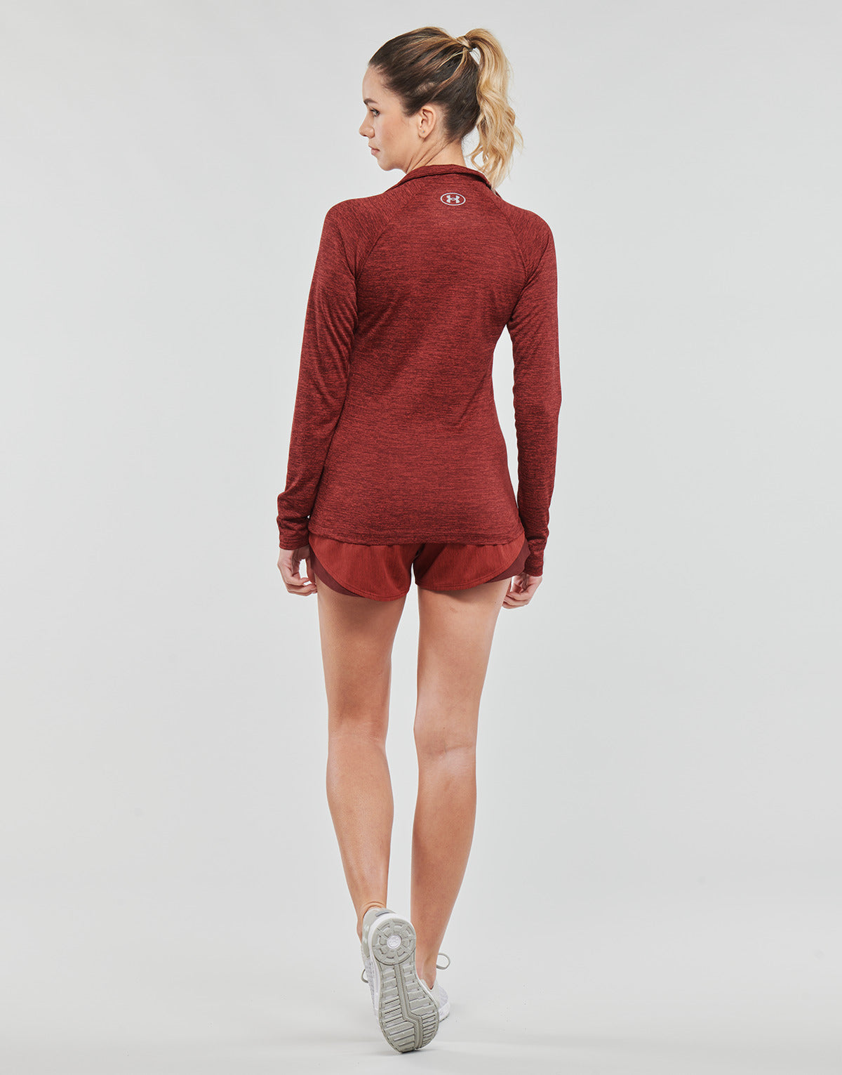 T-shirts a maniche lunghe Donna Under Armour  Tech 1/2 Zip - Twist  Marrone