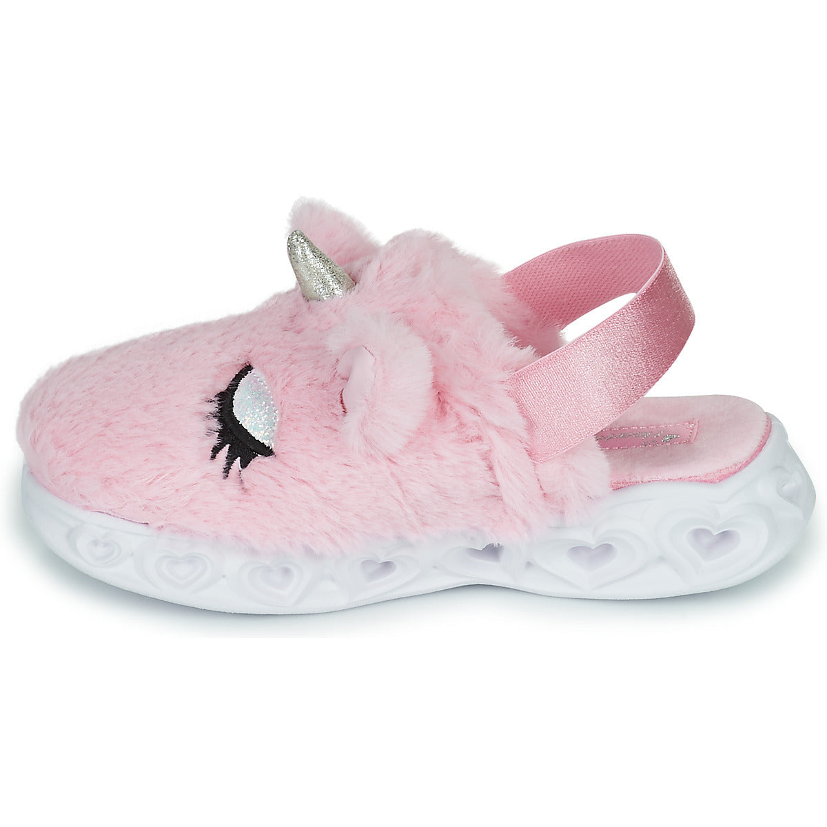 Pantofole bambini ragazza Skechers HEART LIGHTS SANDALS Rosa