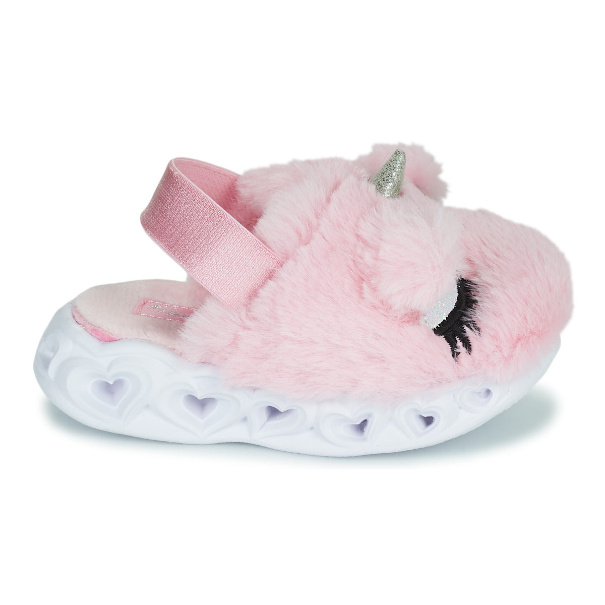 Pantofole bambini ragazza Skechers HEART LIGHTS SANDALS Rosa