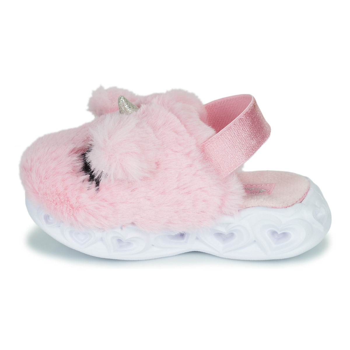 Pantofole bambini ragazza Skechers HEART LIGHTS SANDALS Rosa