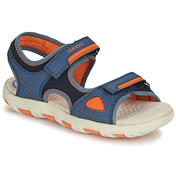 Sandali bambini ragazzo Geox  J S.PIANETA B - LYCRA+DBK STAM  Blu