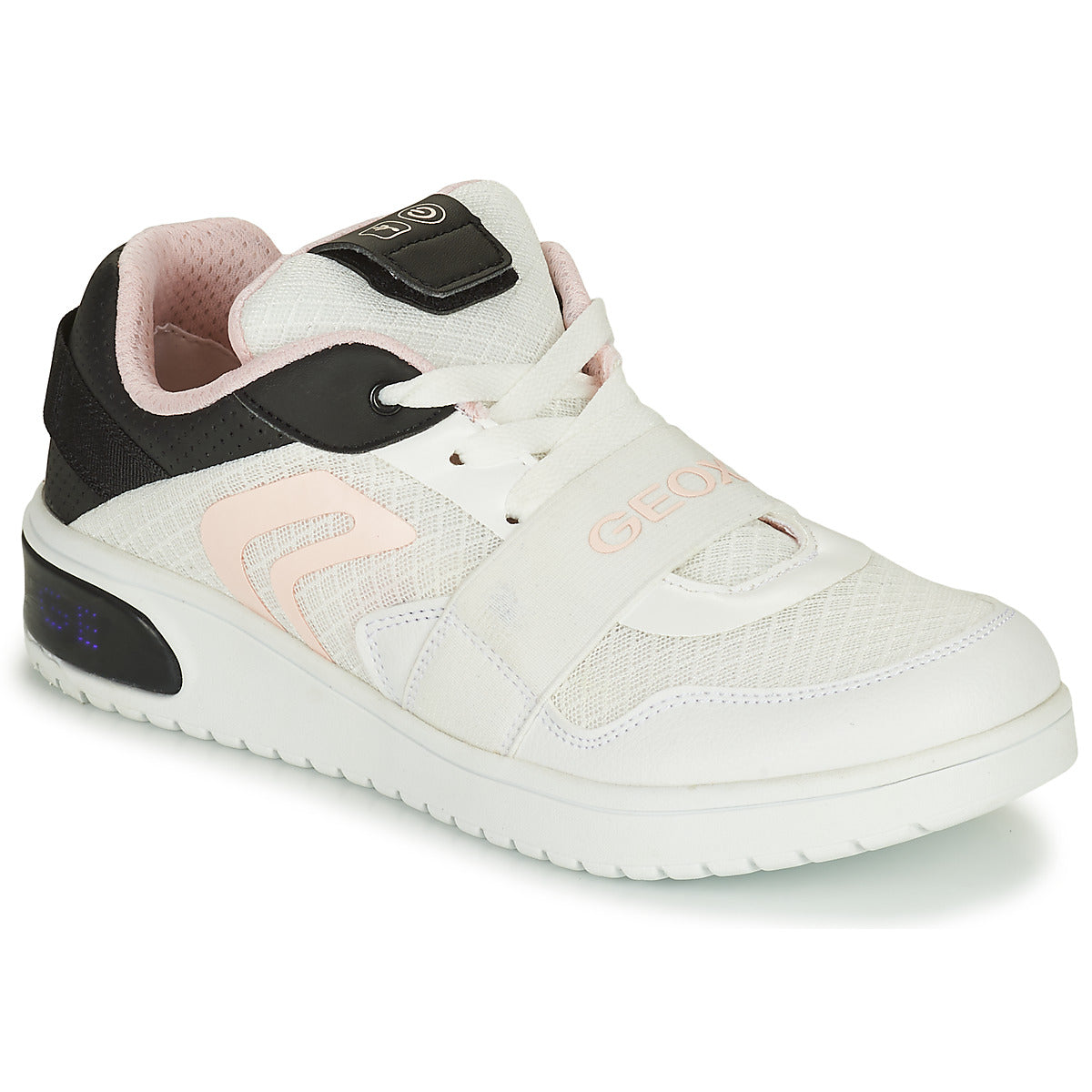 Scarpe bambini ragazzo Geox J XLED G. A - MESH + ECOP BOTT Bianco