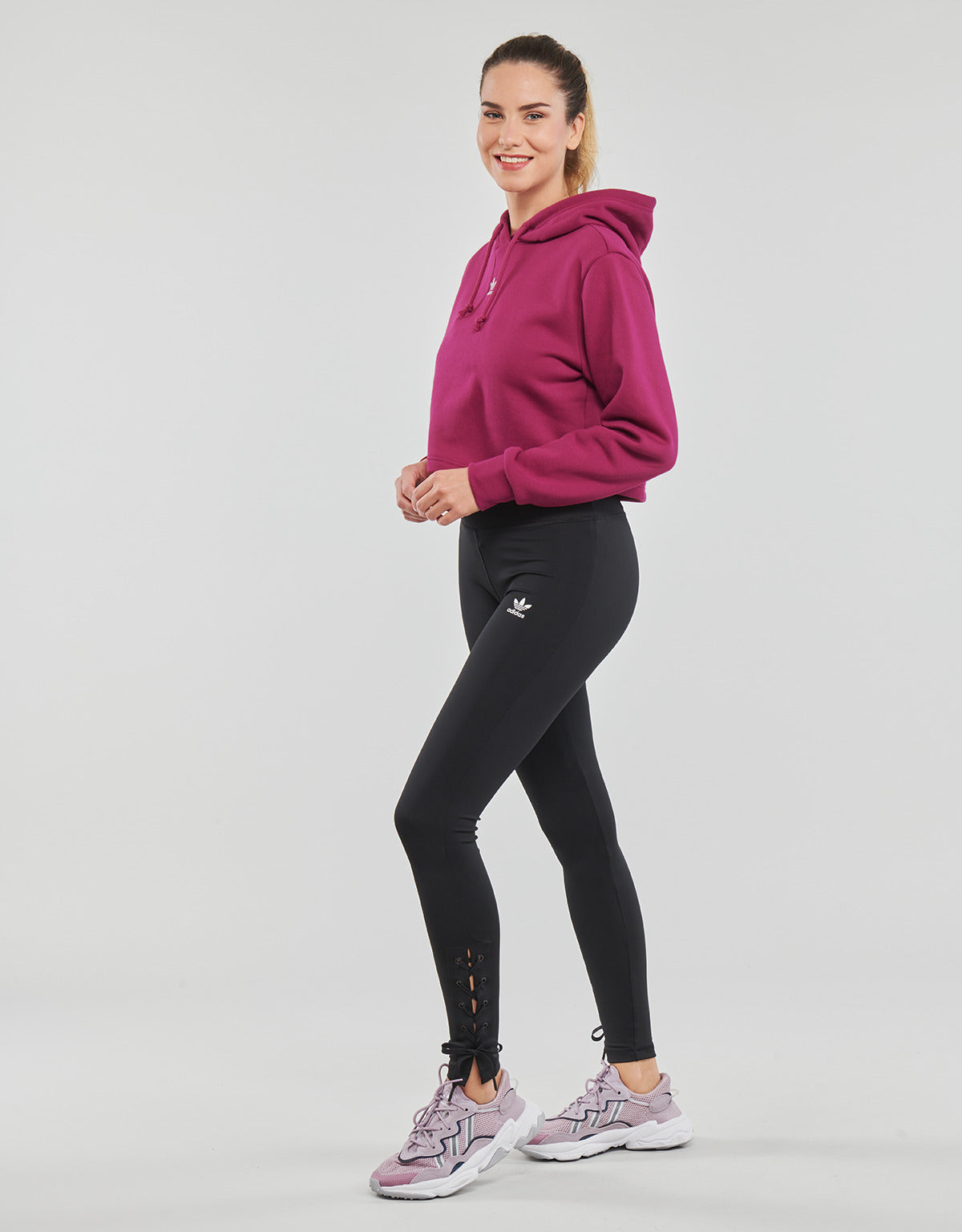 Felpa Donna adidas HOODIE Bordeaux