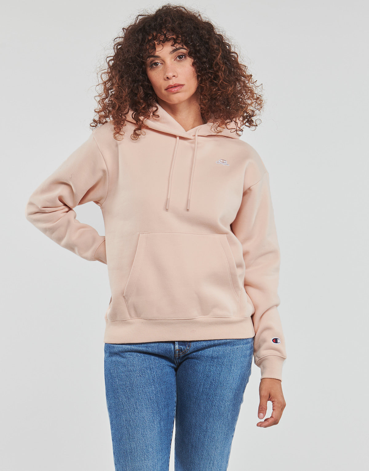 Felpa Donna Champion Heavy Cotton Poly Fleece Rosa