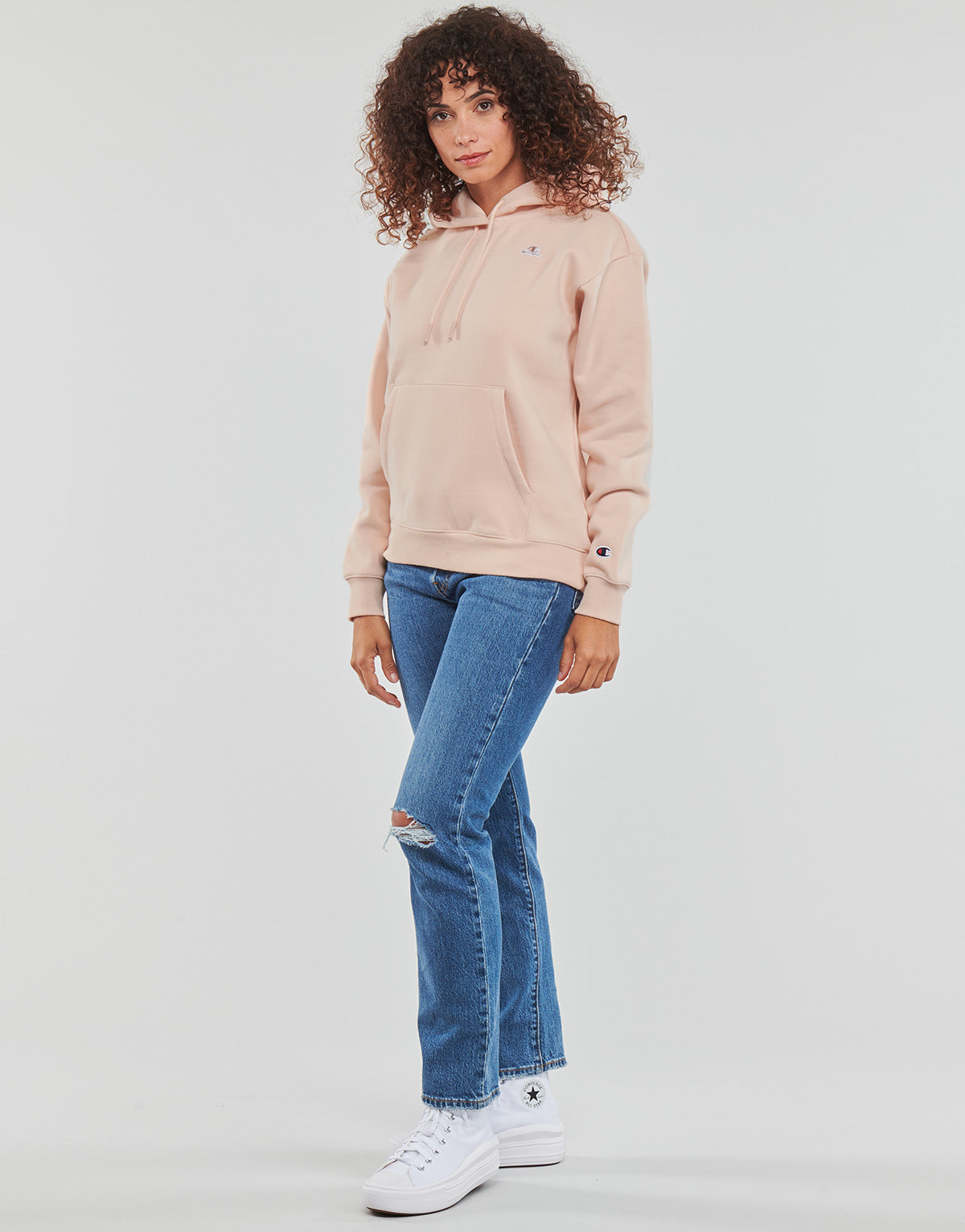 Felpa Donna Champion  Heavy Cotton Poly Fleece  Rosa