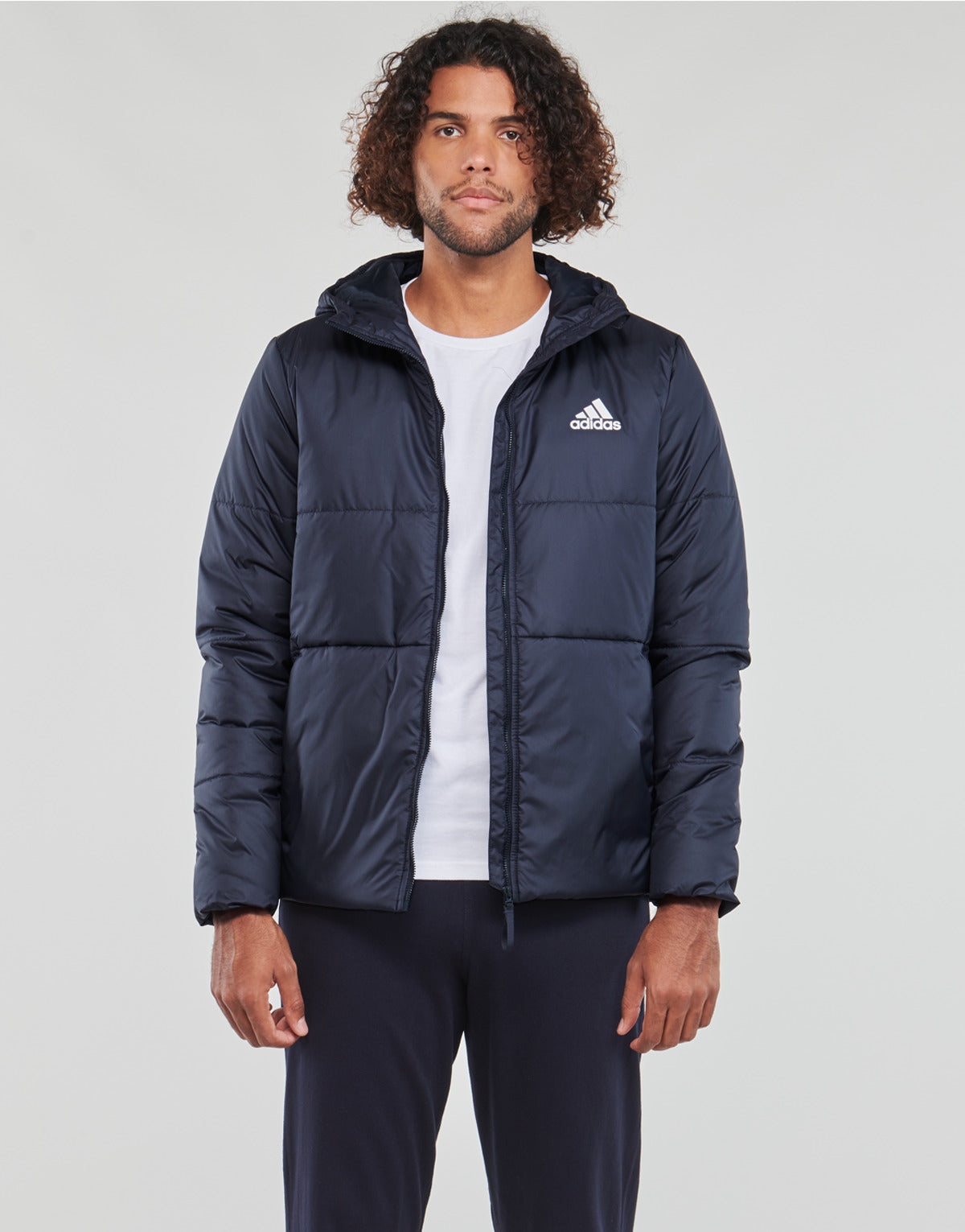 Piumino Uomo adidas BSC HOOD INS J Marine