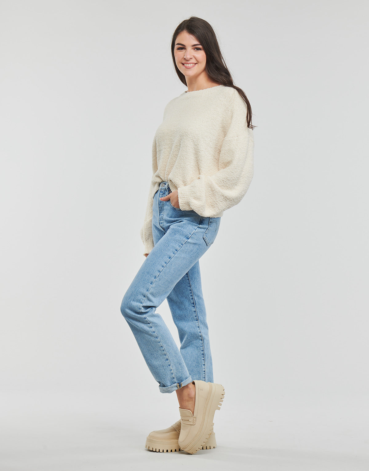 Maglione Donna Molly Bracken  NH110AH  Bianco