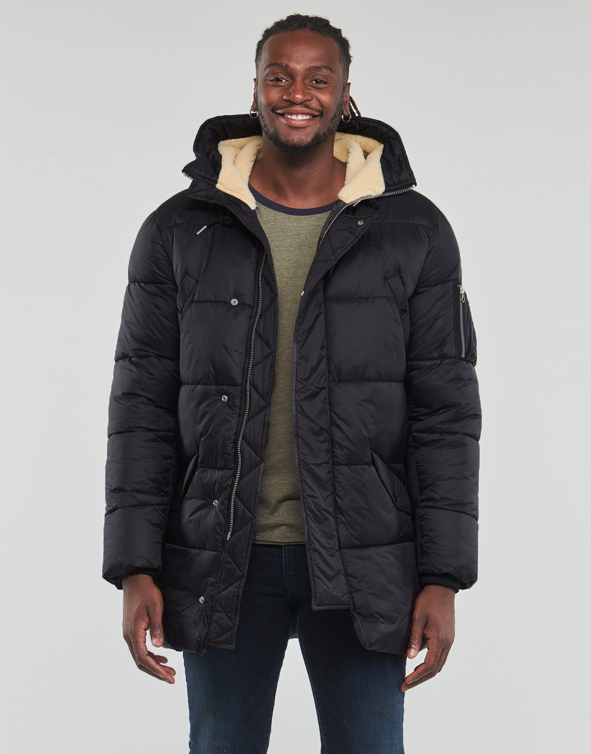 Piumino Uomo Schott US SNORK-RS Nero