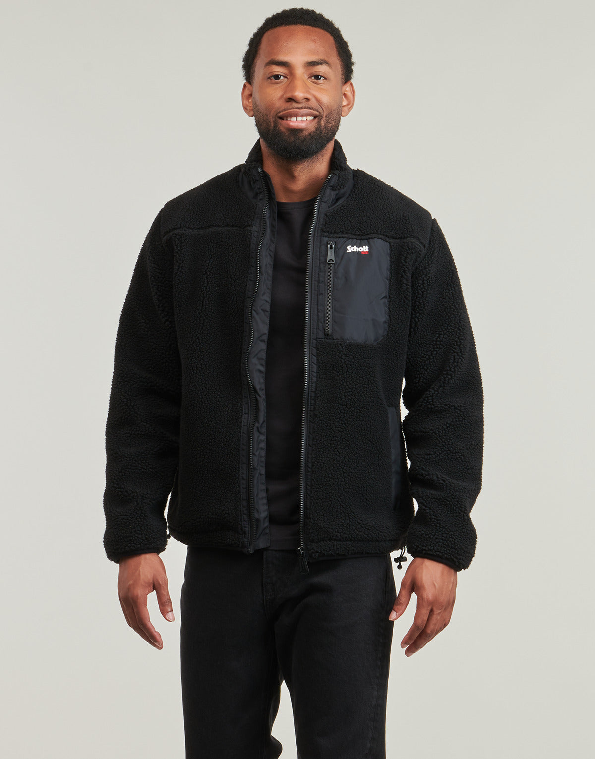 Felpa Uomo Schott SW WADE 1 Nero