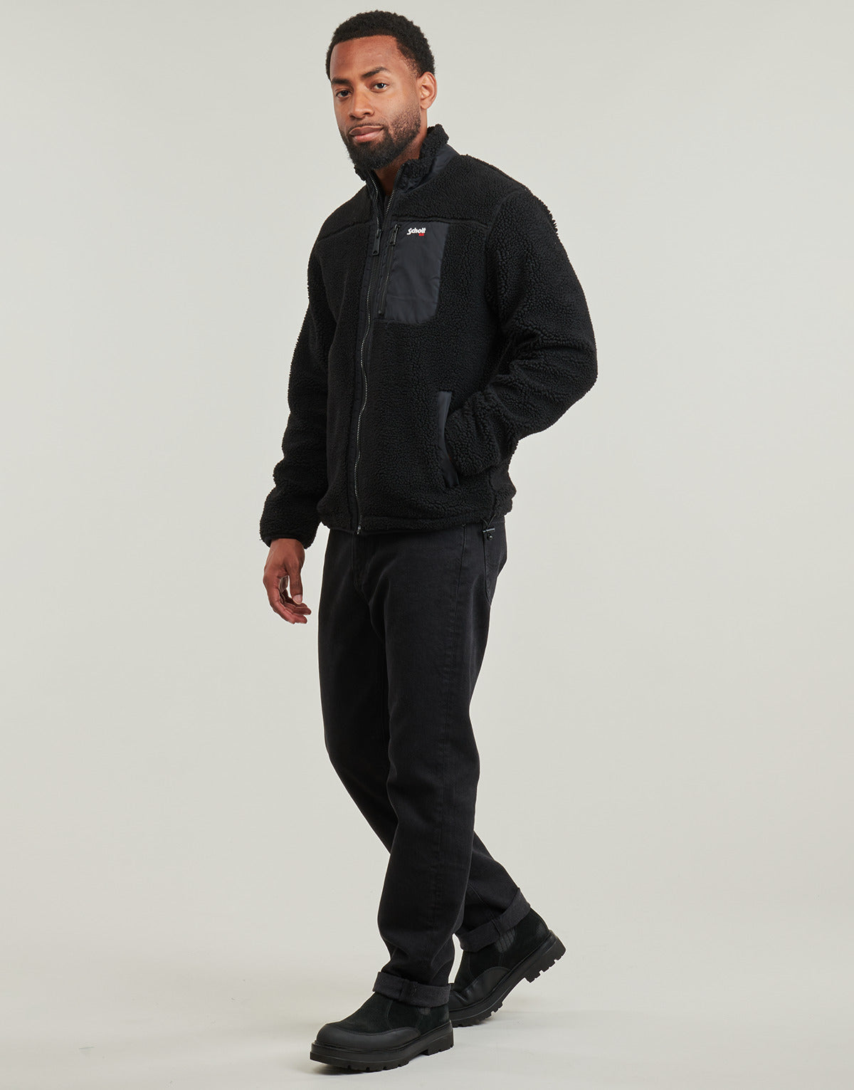 Felpa Uomo Schott  SW WADE 1  Nero