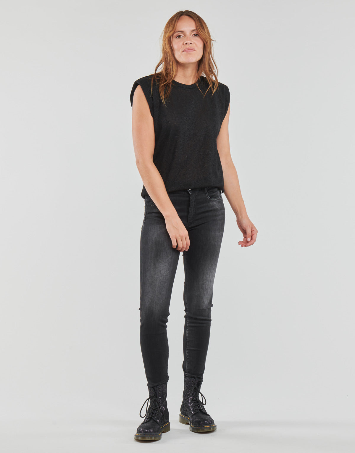 Jeans 3/4 & 7/8 Donna Le Temps des Cerises  PULP HIGH ACYA  Nero