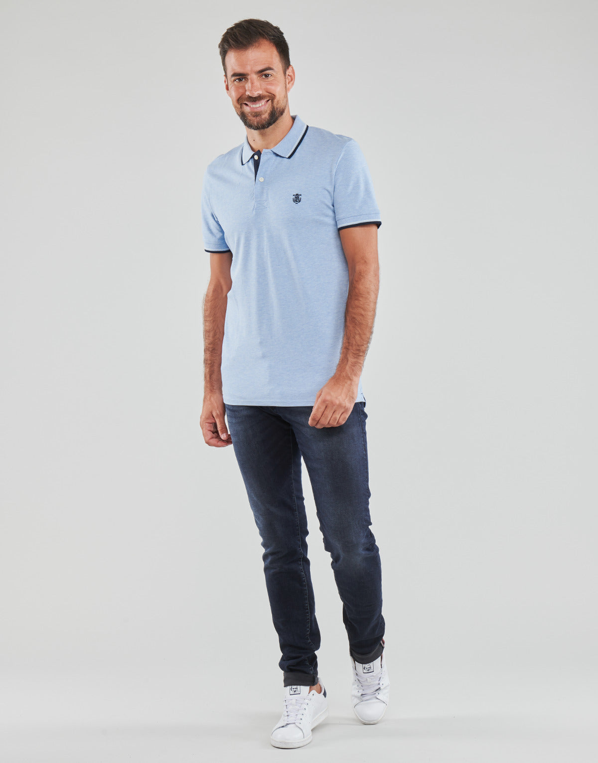 Jeans Slim Uomo Le Temps des Cerises 711 JOGG Blu