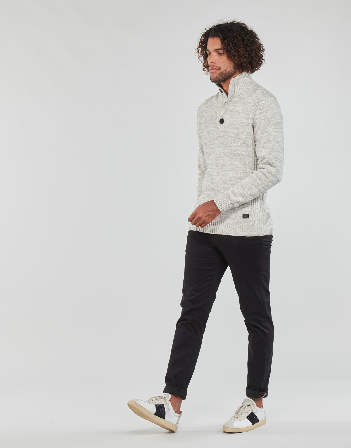 Maglione Uomo Petrol Industries MEN KNITWEAR COLLAR Bianco