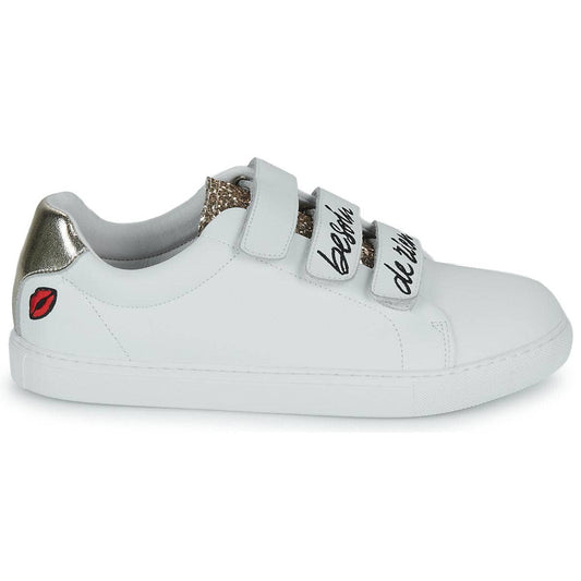 Sneakers basse Donna Bons baisers de Paname EDITH BESOIN DE RIEN ENVIE DE TOI Bianco