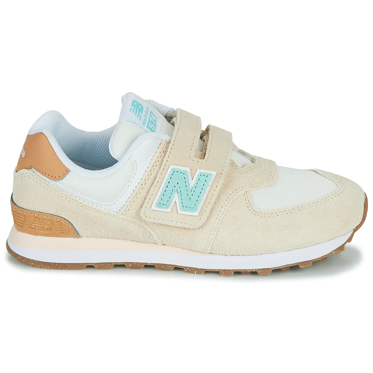 Scarpe bambini ragazza New Balance 574 Beige
