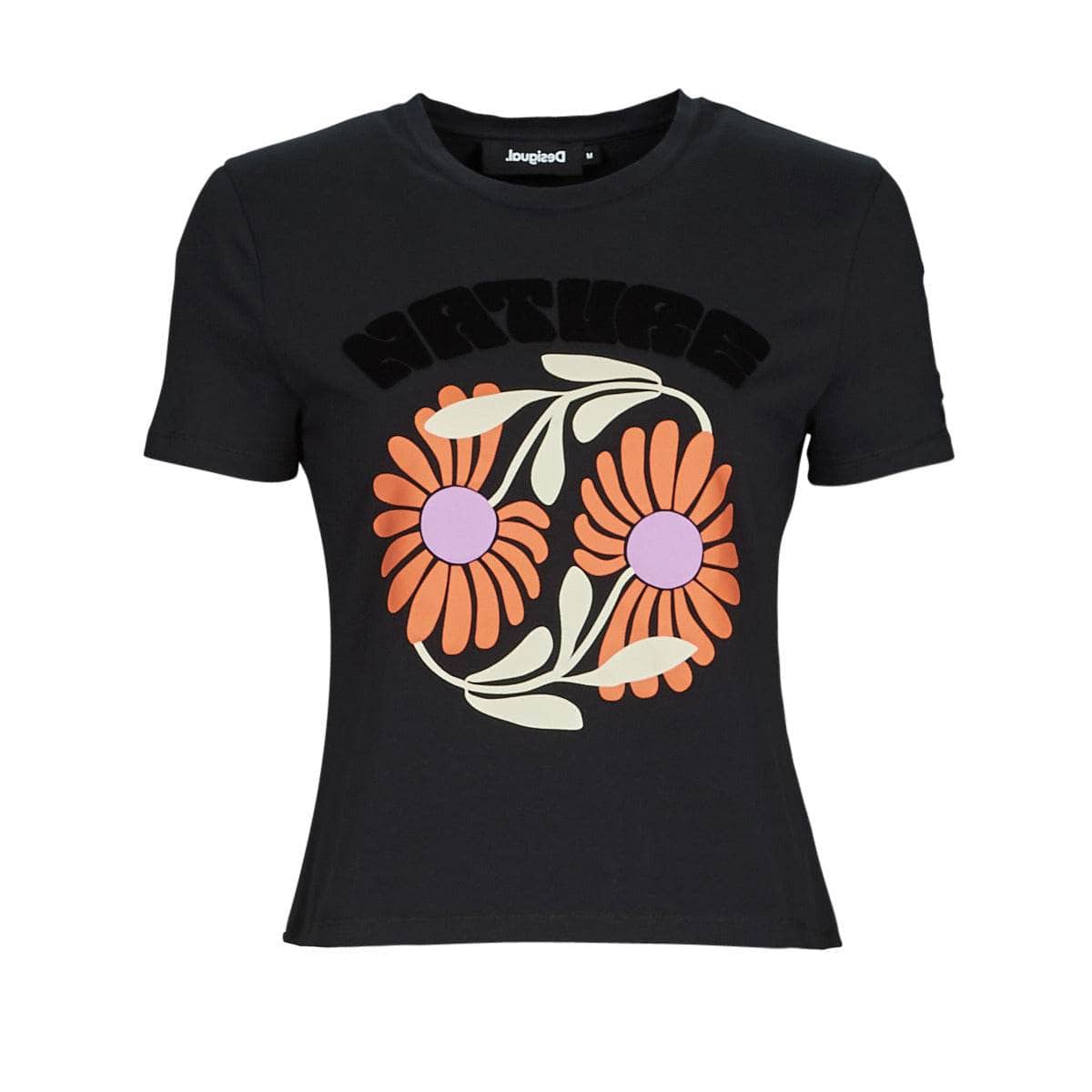 T-shirt Donna Desigual ELDA Nero