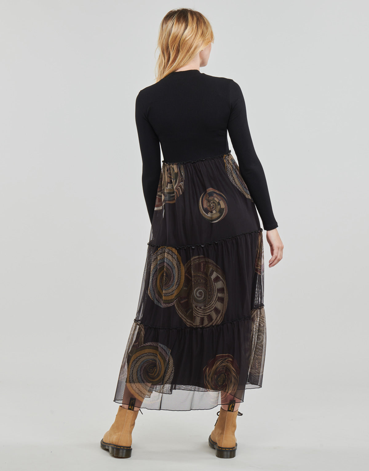 Abito lungo Donna Desigual  GLORIA  Nero