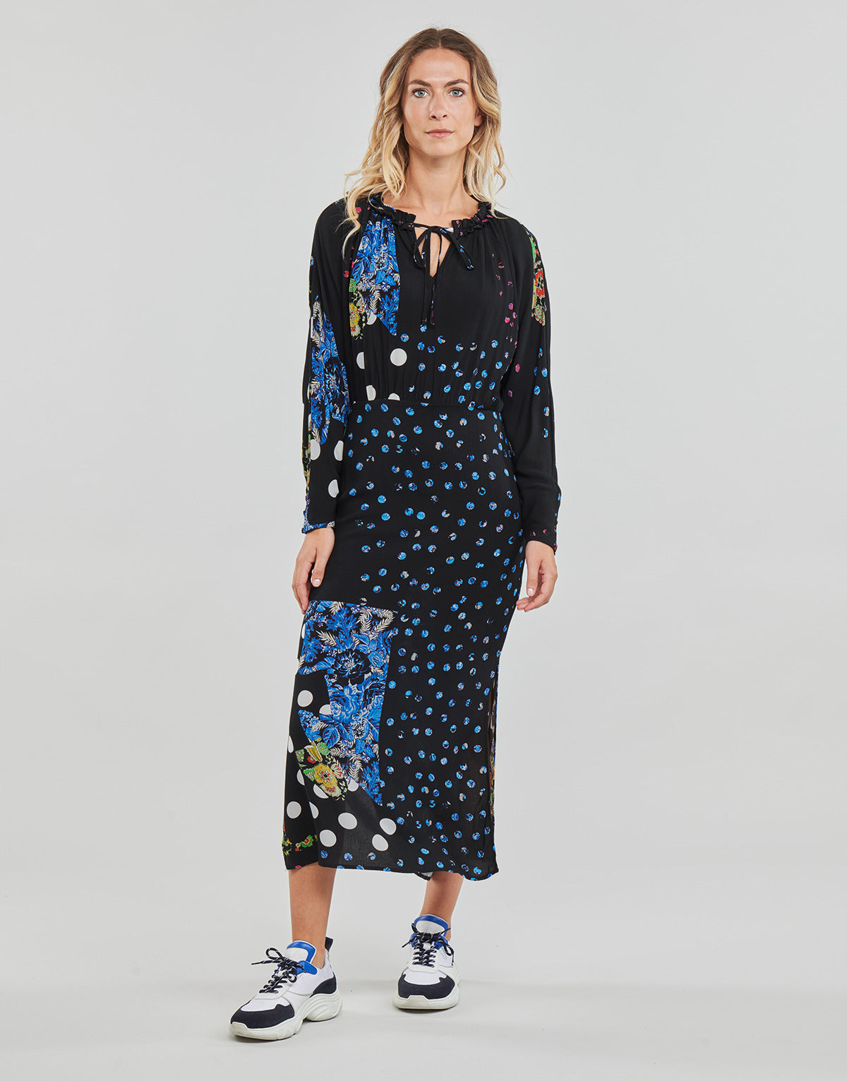 Abito lungo Donna Desigual DOTS Multicolore