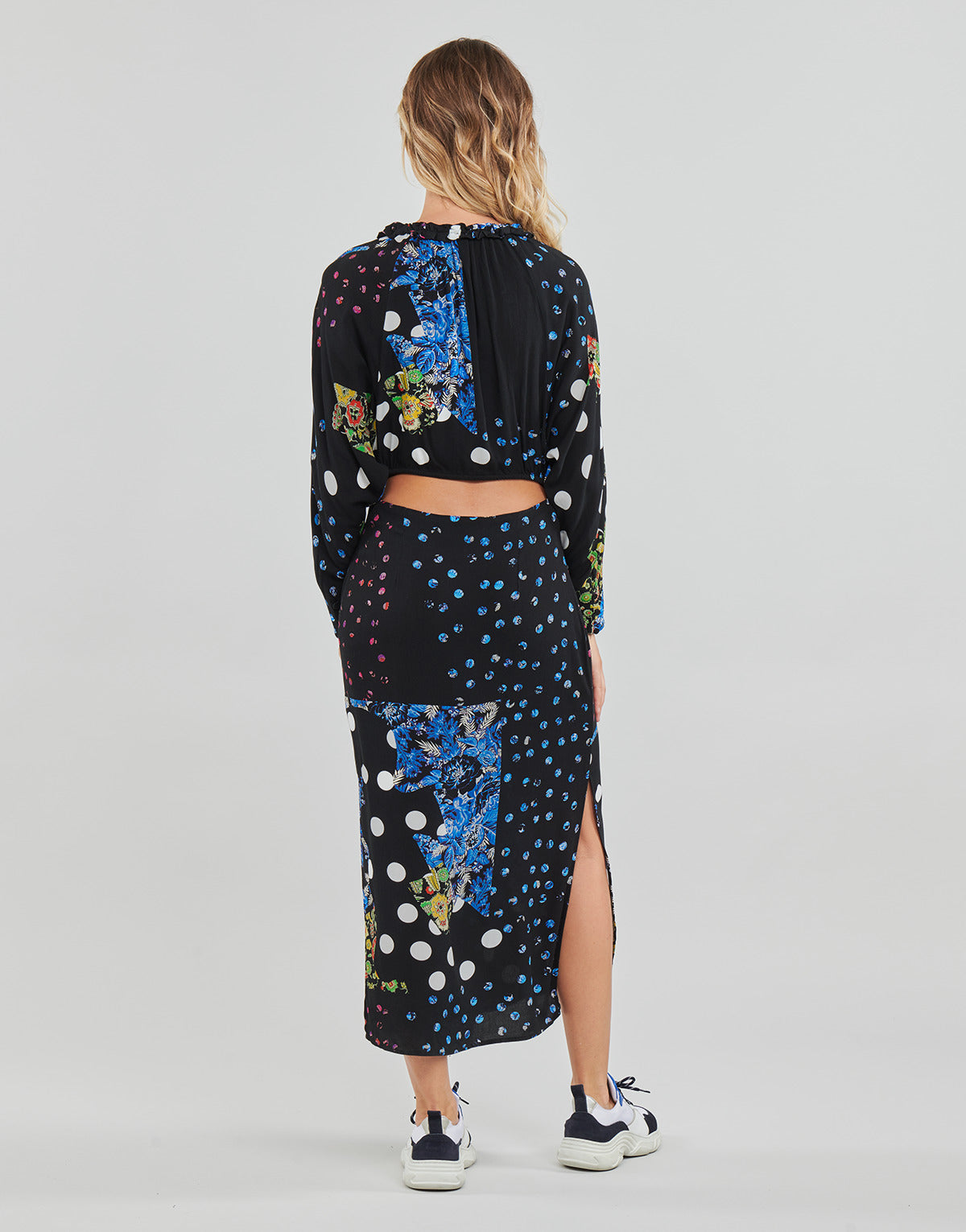Abito lungo Donna Desigual DOTS Multicolore