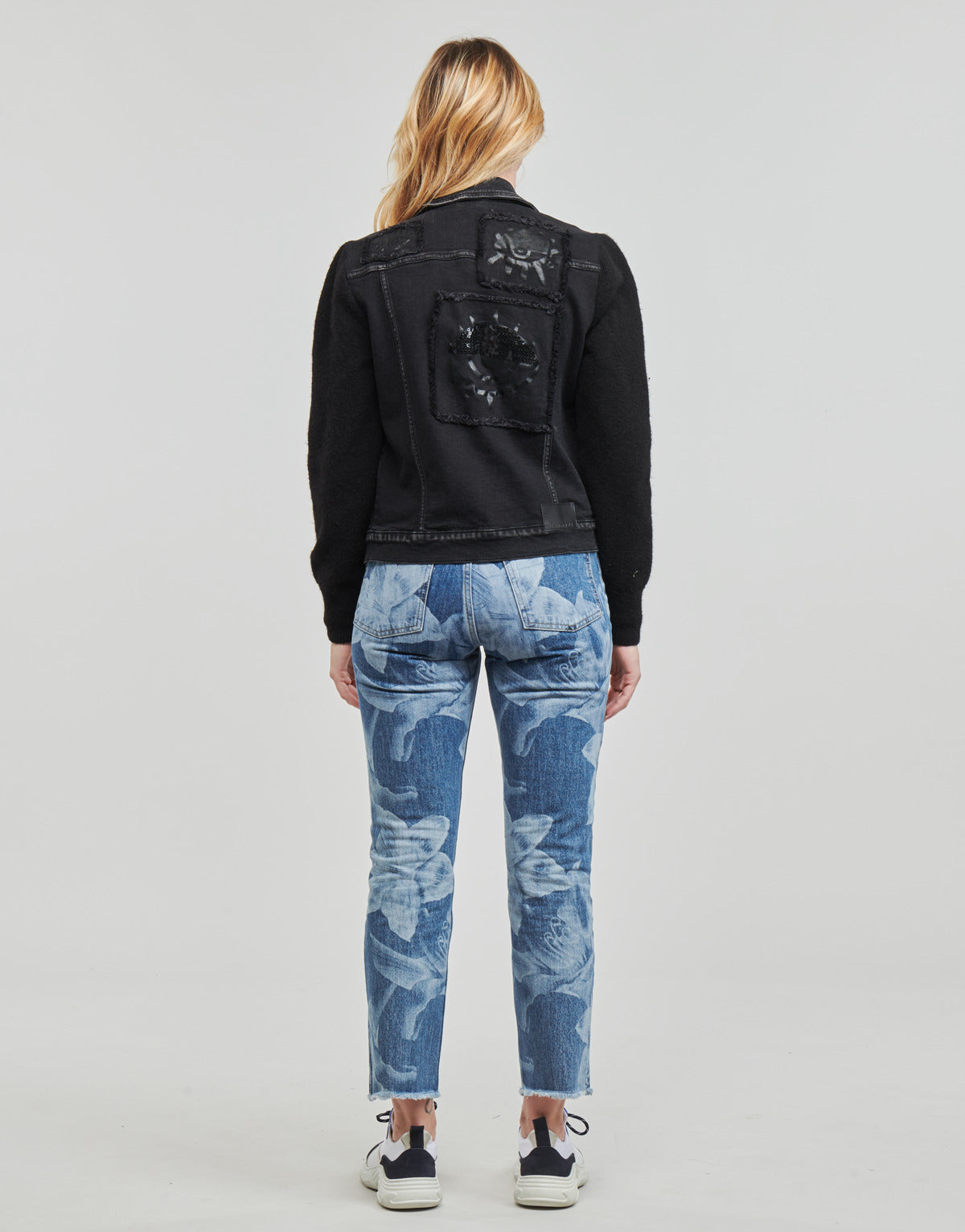 Giacca in jeans Donna Desigual DENVER Nero