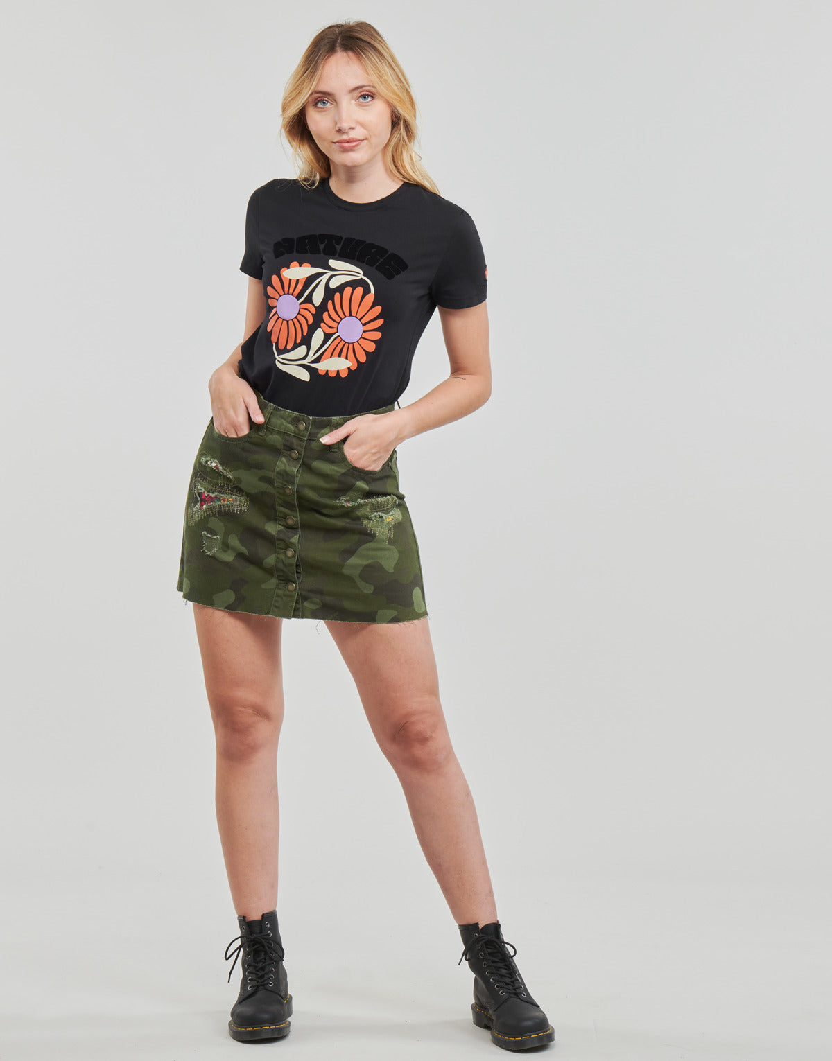 Gonna Donna Desigual DUNA Kaki