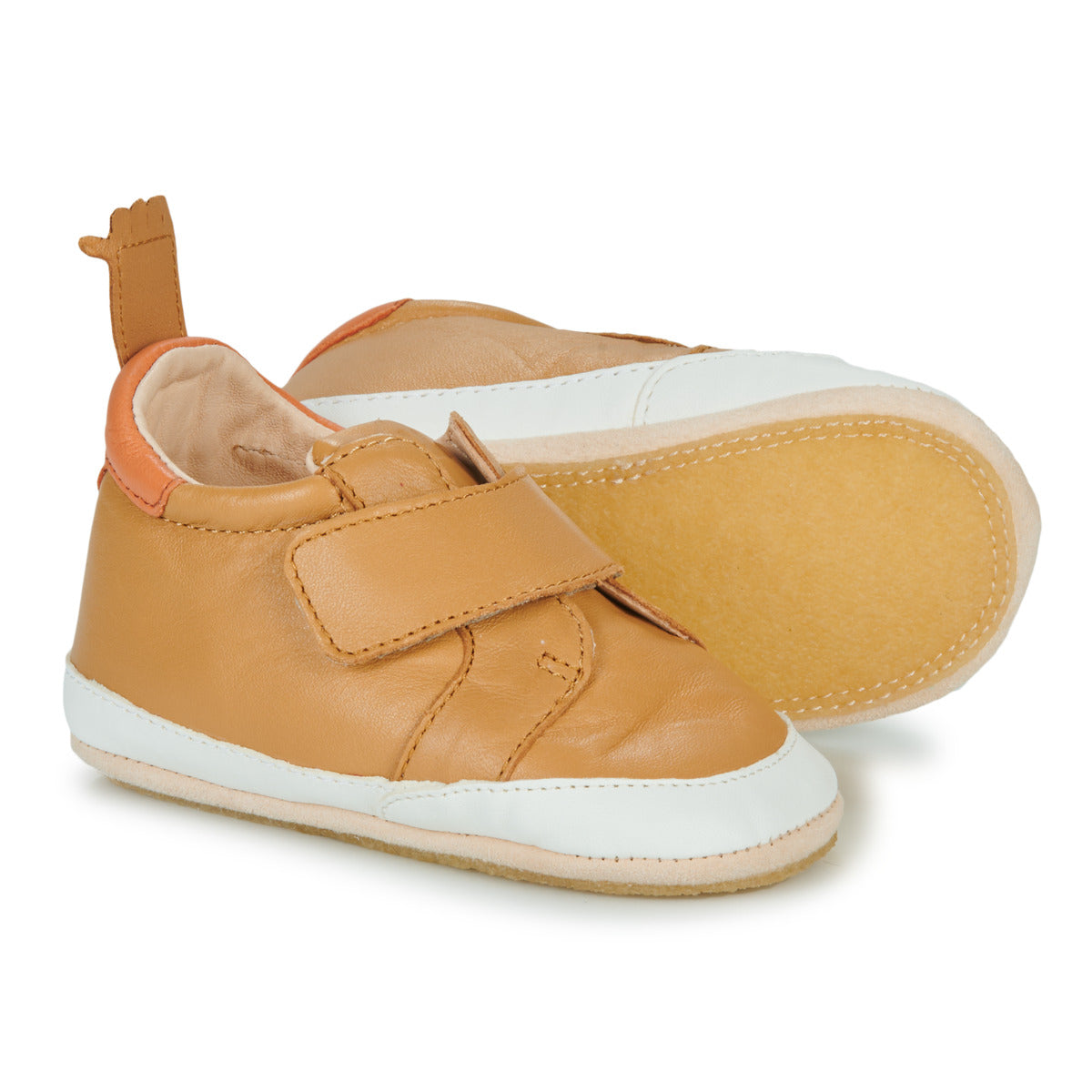 Ballerine bambina ragazza Easy Peasy  MY BLUBLU BASKET VELCRO  Marrone