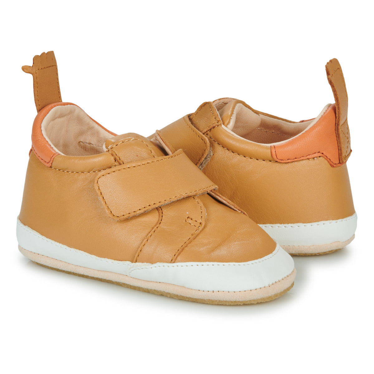 Ballerine bambina ragazza Easy Peasy MY BLUBLU BASKET VELCRO Marrone