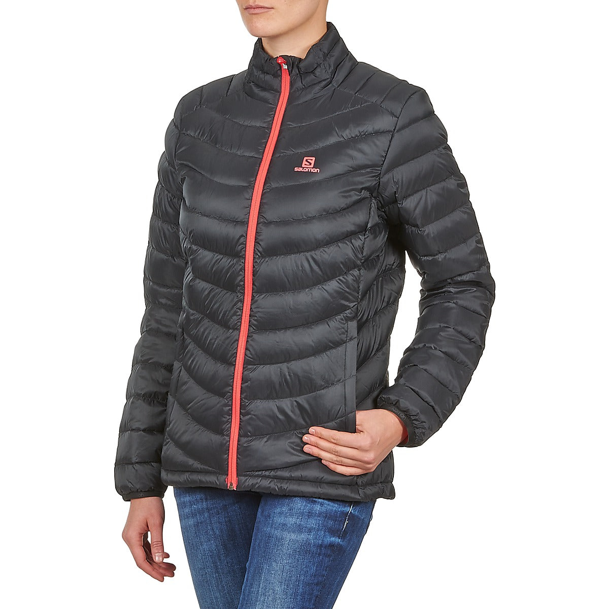 Piumino Donna Salomon Jacket HALO DOWN JACKET W BLACK Nero