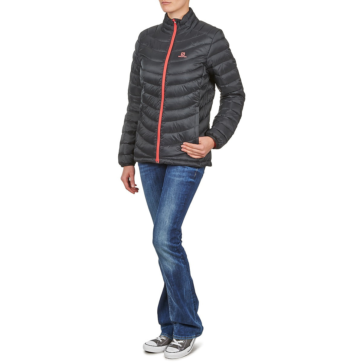 Piumino Donna Salomon Jacket HALO DOWN JACKET W BLACK Nero