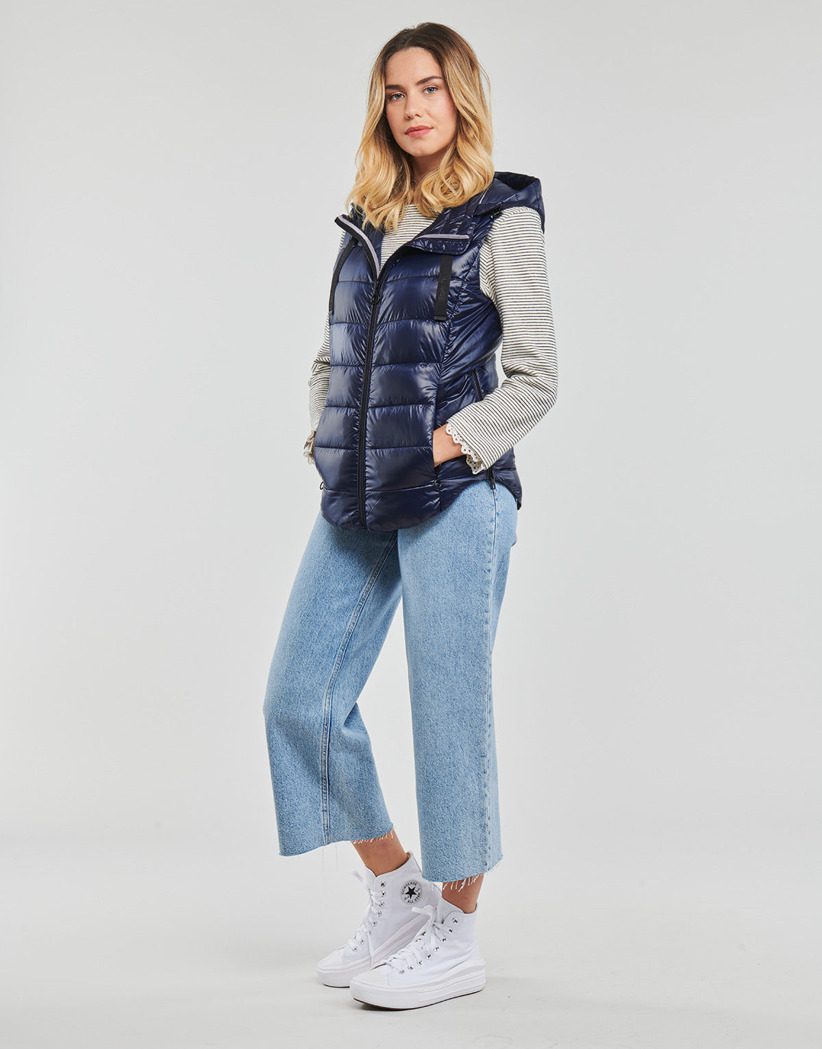 Piumino Donna Esprit RCS Tape Vest Marine