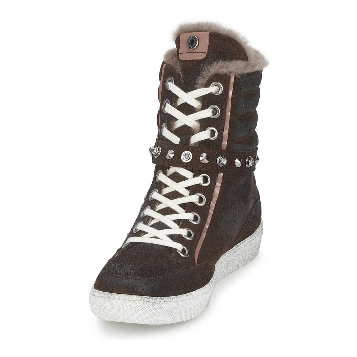 Sneakers alte Donna Janet Sport MOROBRAD Marrone