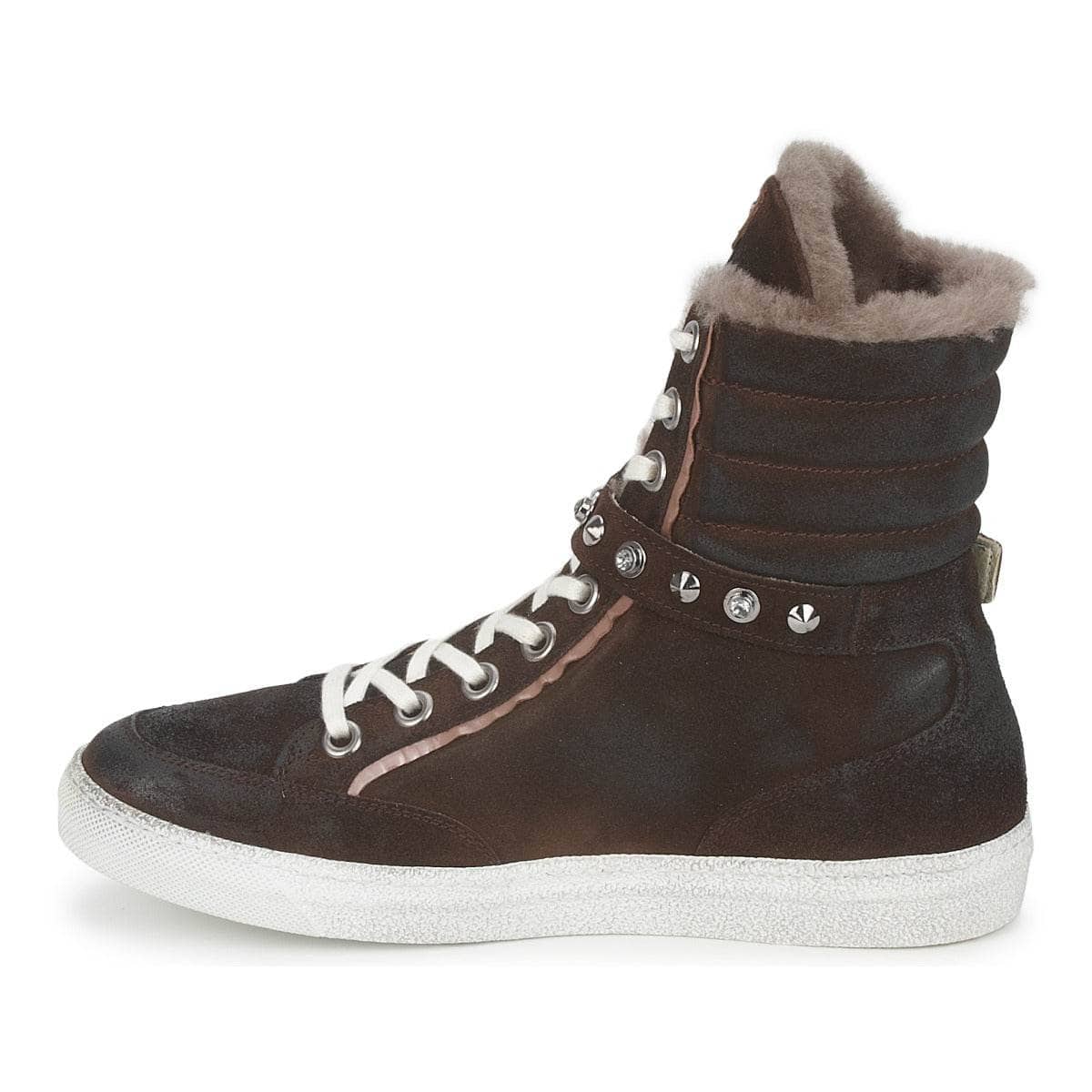 Sneakers alte Donna Janet Sport MOROBRAD Marrone