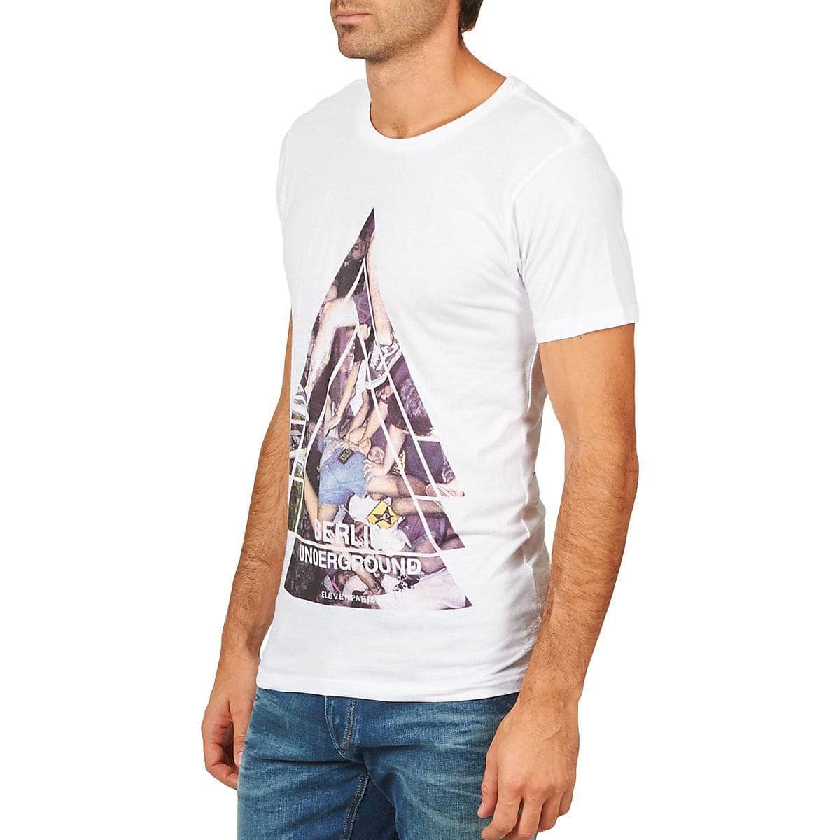 T-shirt Uomo Eleven Paris BERLIN M MEN Bianco