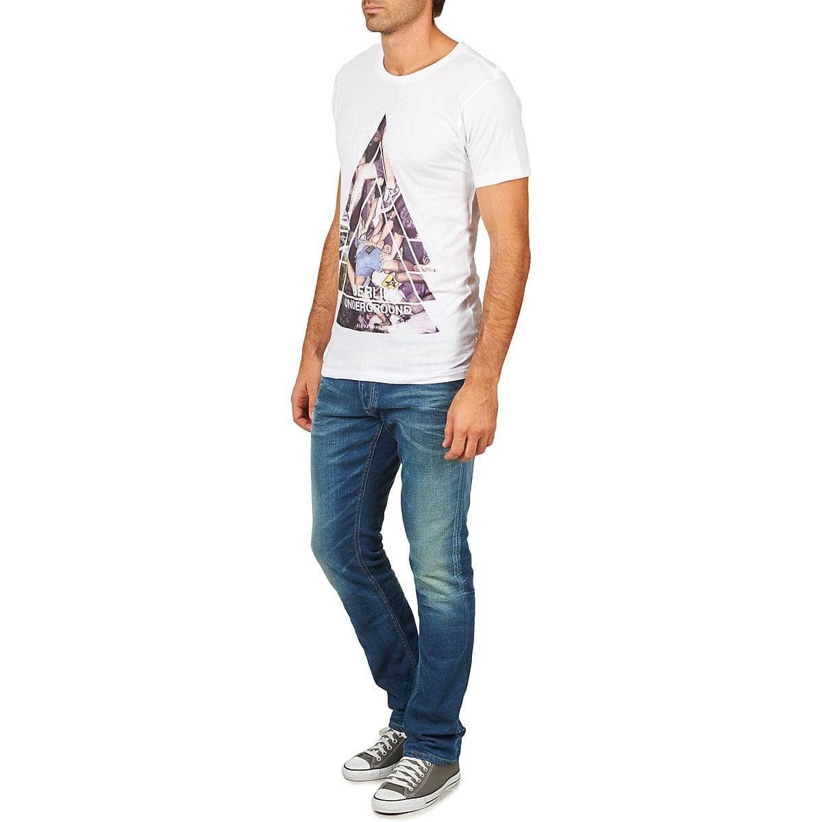 T-shirt Uomo Eleven Paris BERLIN M MEN Bianco