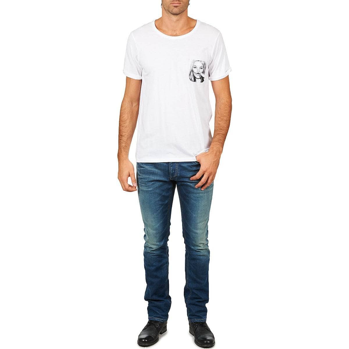 T-shirt Uomo Eleven Paris KMPOCK MEN Bianco