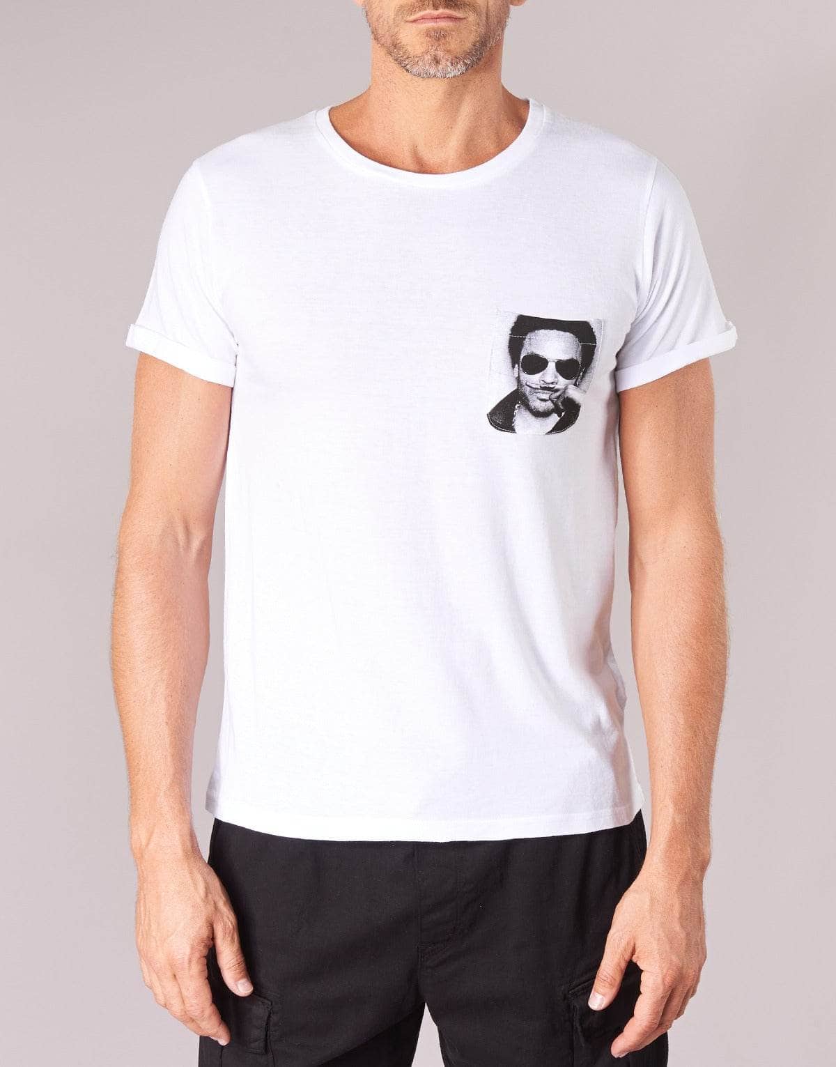 T-shirt Uomo Eleven Paris LENNYPOCK MEN Bianco