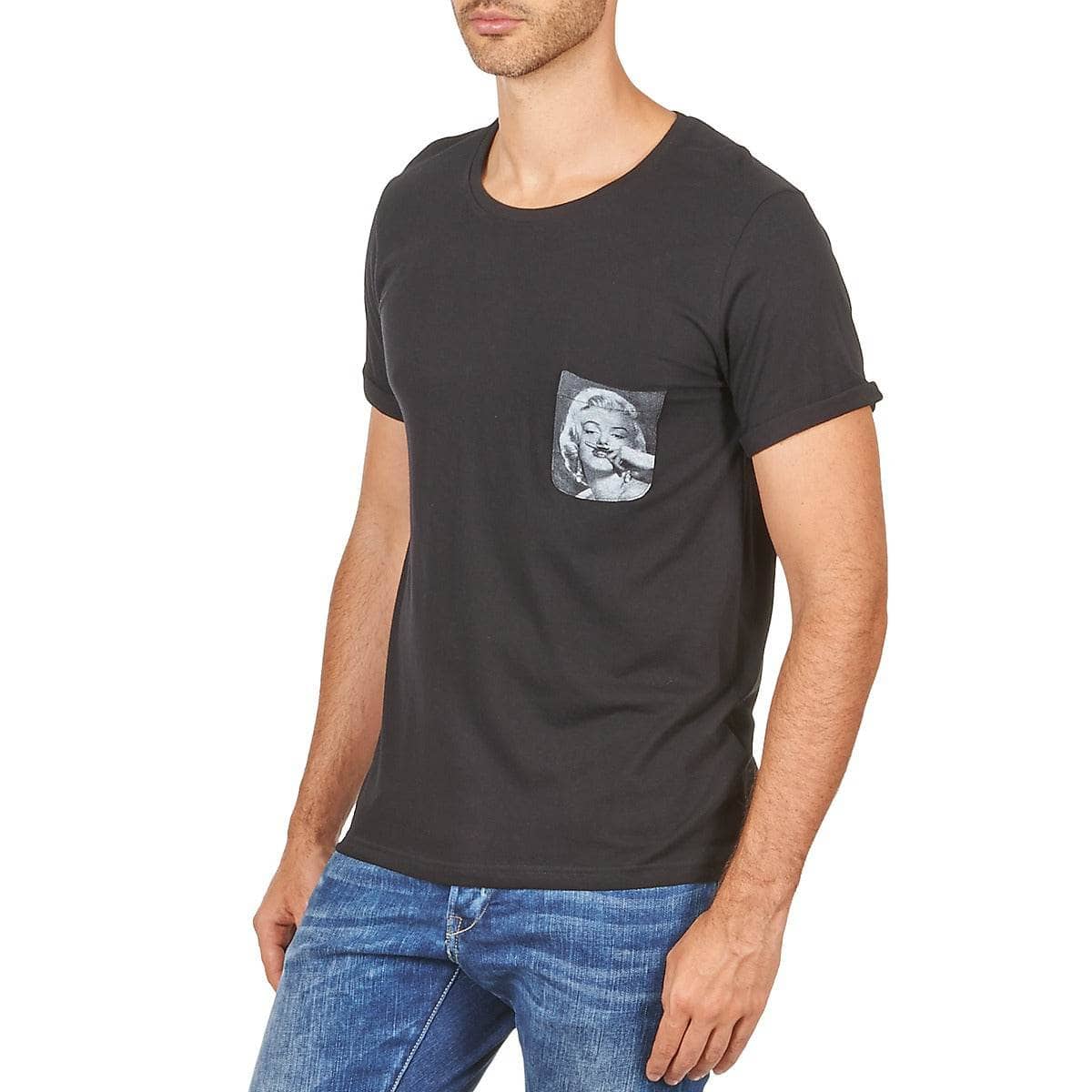 T-shirt Uomo Eleven Paris MARYLINPOCK MEN Nero