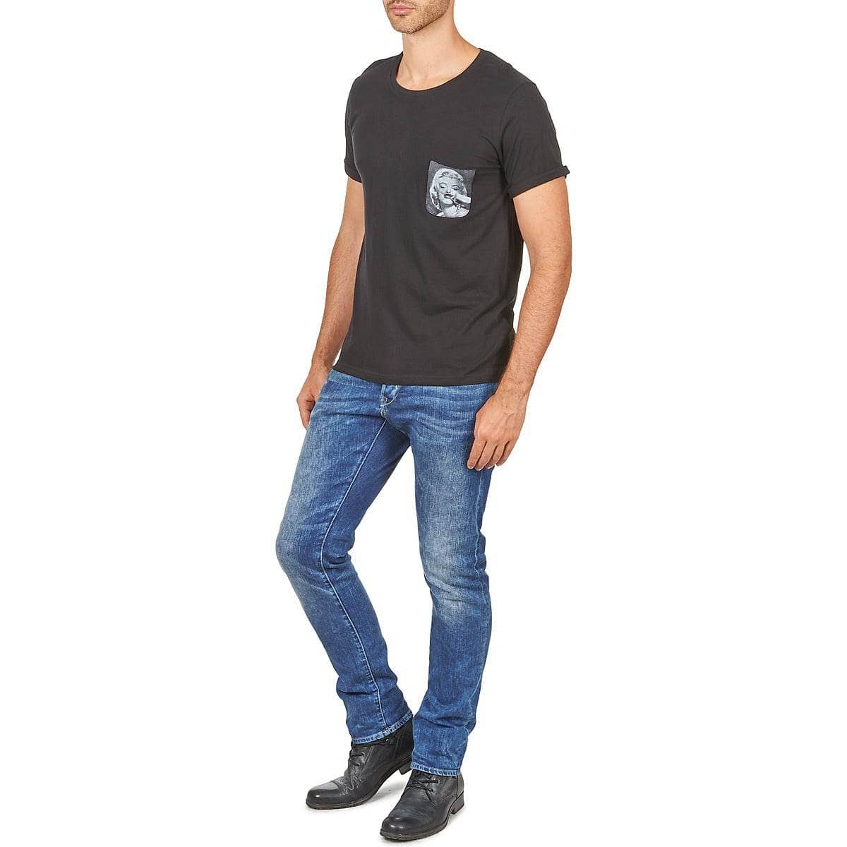 T-shirt Uomo Eleven Paris MARYLINPOCK MEN Nero