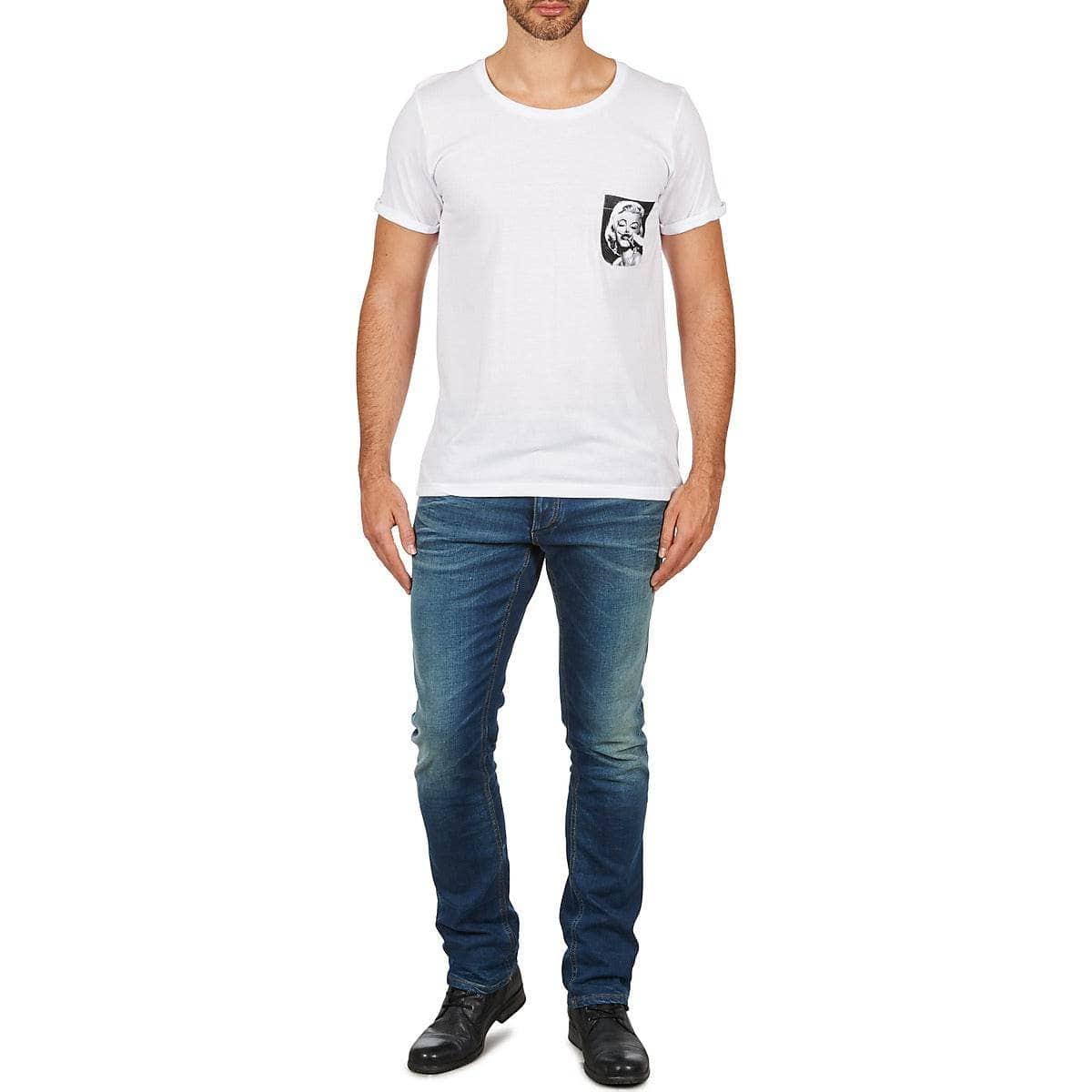 T-shirt Uomo Eleven Paris MARYLINPOCK MEN Bianco