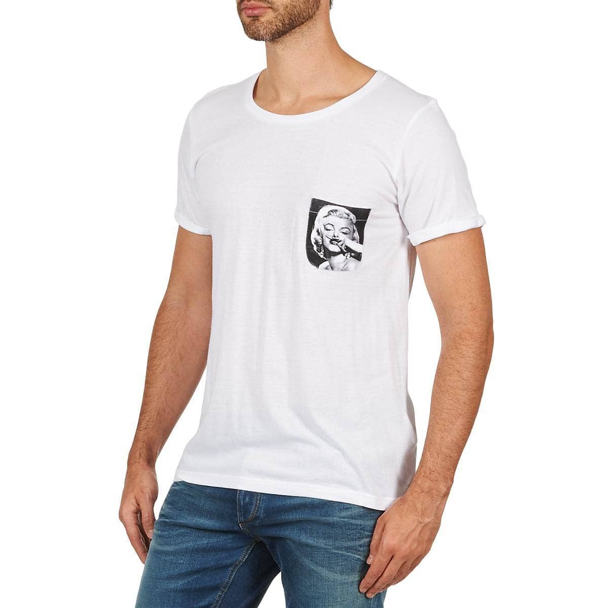 T-shirt Uomo Eleven Paris MARYLINPOCK MEN Bianco
