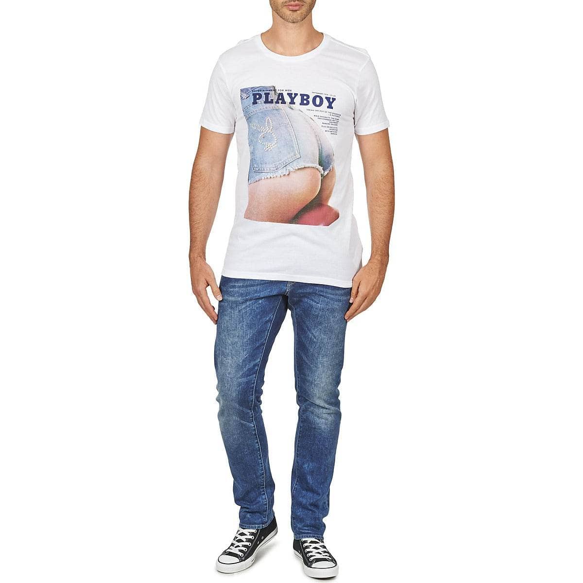 T-shirt Uomo Eleven Paris PB ASS M MEN Bianco