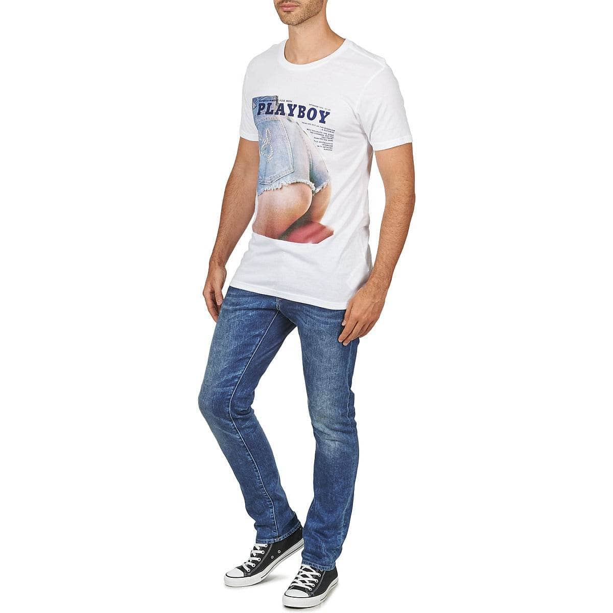 T-shirt Uomo Eleven Paris PB ASS M MEN Bianco
