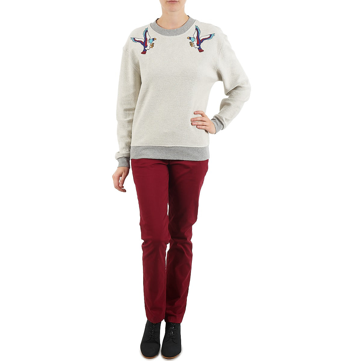 Felpa Donna Eleven Paris TEAVEN WOMEN Grigio